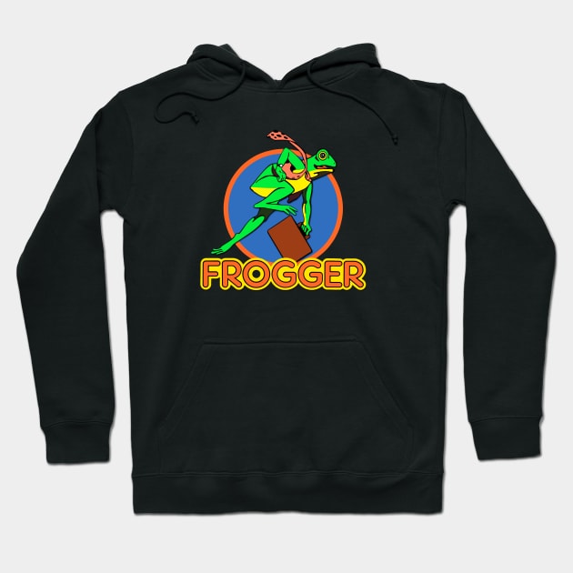 Mod.5 Arcade Frogger Video Game Hoodie by parashop